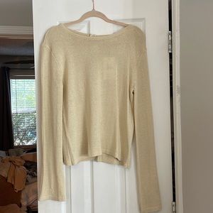 Open back sweater